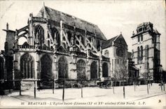 CPA Beauvais l'Eglise Saint Etienne Cote Nord 