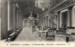 CPA Compiegne Le Chateau La Salle des Fetes 