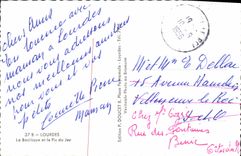 CPA Lourdes La Basilique et le Pic du Jer 