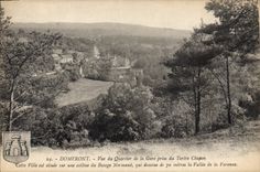 CPA Domfront Vue du Quartier de la Gare prise du Tertre Chapon 