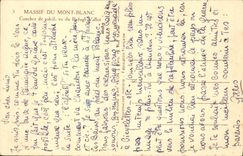 CPA Massif du Mont Blanc Coucher de soleil vu du Refuge Vallot 