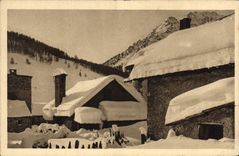 CPA Mont Genevre En hiver 