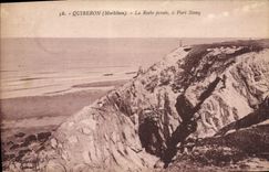 CPA Quiberon Morbiban La Roche perche a Port Stang 