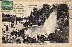 CPA Metz Cascade de l'Esplanade 