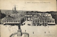 CPA Nancy Vue panoramiqe prise l'Hotel de Ville 