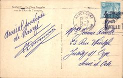 CPA Nancy La Place Stanislas vue de l'Arc de Triomphe 