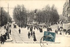 CPA Marseille Perspective des Allees de Meilhan et des Capucines 