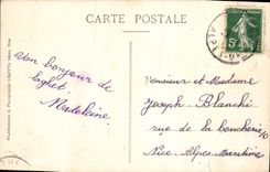 CPA N d de Laghet Grotte et Statue de Sainte Madeleine 