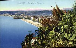 CPA Nice Vue prise du Chateau 