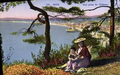 CPA Nice Vue prise du Chateau 