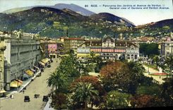 CPA Nice Panorama des Jardins et Avenue de Verdun 