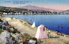 CPA Nice La Plage Bains de Mer 