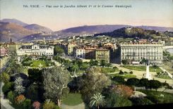 CPA Nice Vue sur le Jardin Albert 1er et le Casino Municipal 