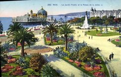 CPA Nice Le Jardin Public et la Palais de la Jetee 