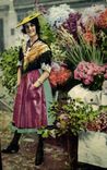 CPA Nice Marchande de Fleurs 