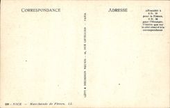 CPA Nice Marchande de Fleurs 