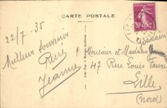 CPA Pointe du Raz Le Moine couche au loin du Van 