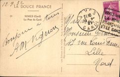 CPA La Douche France Nimes Gard Le Pont du Gard 