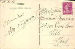 CPA Nimes Les Arenes Galeries exterieures 