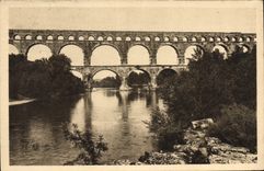CPA La Douce France Nimes Le pont du Gard 