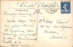 CPA Auxerre La Statue de Paul Bert et le Vieux Pont 