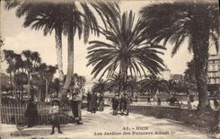 CPA Nice Les Jardins des Palmiers Albert I 