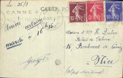 CPA Cannes Le boulevard de la Croisette L'Hotel Carlton 