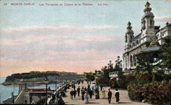 CPA Monte Carlo Les Terrasses du Casino et le Theatre 