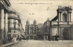 CPA Dijon Eglise St Michel et Bourse du Commerce 