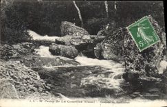 CPA Camp de la Courtine Creuse Cascade du Grattadour 