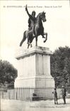CPA Montpellier Promenade du Peyron Statue de Louis XIV 