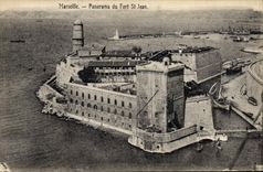 CPA Marseille Panorama du Fort St Jean 