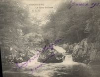 CPA L'Ardoisiere Le Cour Saillant 