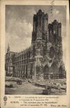 CPA Reims La cathedrale apres le bombardement et l'incendie du 19 septembre 1914 