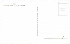 CPA Paris La Place de l'Etoile L'Arc de Triomphe