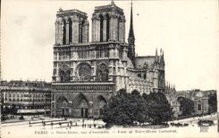 CPA Paris Notre Dame vue d'ensemble 