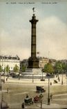 CPA Paris Place de la Bastille Colonne de Juillet 