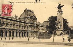 CPA Paris Monument Gambetta et Nouveau Louvre 