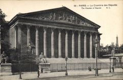CPA Paris La Chambre des Deputes Tour Eiffel