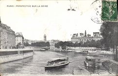 CPA Paris Perspective sur la Seine 