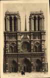 CPA Paris Notre Dame facade 