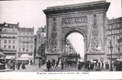 CPA Paris Boulevard & Porte St Denis 