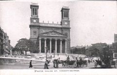 CPA Paris Eglise St Vincent de Paul 