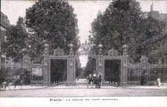 CPA Paris La Grille du Parc Monceau 