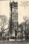 CPA Paris Tour Saint Jacques style gothique 