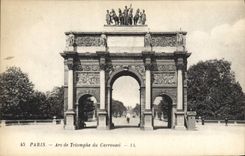 CPA Paris Arc de Triomophe du Carrousel 