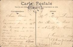 CPA Paris Les Guichets des Tuileries et le Genie des Arts par Antonin Mercie 