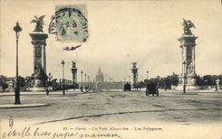 CPA Paris Le Pont Alexandre Les Polygones 