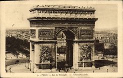 CPA Paris Arc de Triomphe 