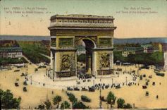 CPA Paris L'Arc de Triomphe et le Tombe du Soldat Inconnu 